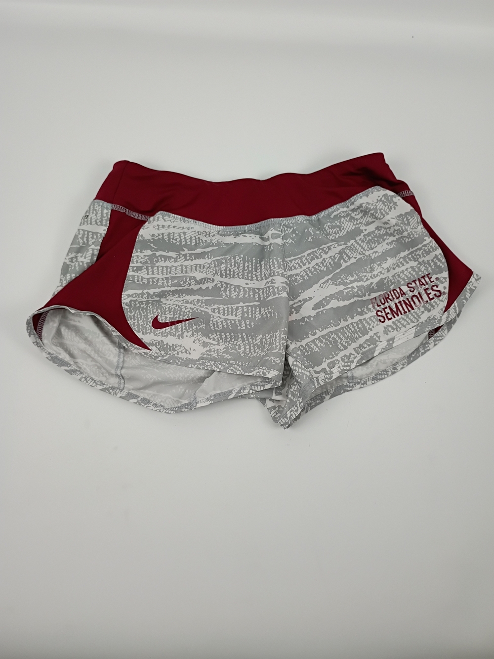 Nike Florida State Seminoles Women's Maroon & Gray Running Shorts